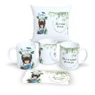 Kit Com Almofada 30x30cm e Caneca de Porcelana Signos Câncer Kit Com Almofada 30x30cm e Caneca de Porcelana Signos Câncer