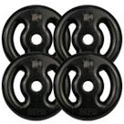 Kit com Anilhas Emborrachadas - ( 4x10Kg)