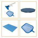 Kit com Capa 305 Cm Estrutural + Forro e Kit Limpeza Intex Kit com Capa 305 Cm Estrutural + Forro e Kit Limpeza Intex