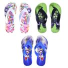 Kit com Chinelos Personagens Infantil Menino Hulk Sonic Finni Casual + Game boy