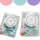 Kit com Clips e Prendedor de papel Binder tons pasteis 58 unidades Blinder Clipes