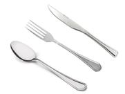 Kit com Colher, Garfo e Faca de Sobremesa em Aço Inox HM - 36 Peças