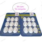 Kit com dois porta chaves gancho plastico conjunto com 9 pecas ate dois kg