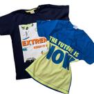 kit com duas camiseta ifantil meninos