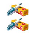 Kit Com Duas Velas Motor De Popa 2 Tempos Ngk Todos