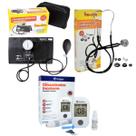 Kit com esfigmomanômetro esteto completo preto Kit com esfigmomanômetro esteto completo preto
