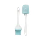 Kit Com Espatula E Pincel De Silicone Para Cozinha 2pçs
