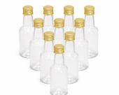 Kit com Garrafinhas de Plástico Pet 50ml Tampas Metal Festas Decoração Kit com Garrafinhas de Plástico Pet 50ml Tampas Metal Festas Decoração