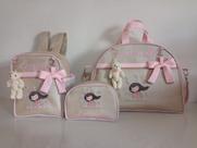 Kit com mochila, champanhe com Rosa