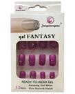 Kit com Peças 12 Unhas Postiças Decoradas Brilho Reutilizável Tamanho Normal Manicure Kit com Peças 12 Unhas Postiças Decoradas Brilho Reutilizável Tamanho Normal Manicure