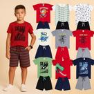 Kit com Peças de Roupas Cjs Verão Menino Calor Inf Sortidos