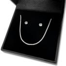 Kit com Pulseira e Brinco Prata 925 Pedra Zircônia Veneziana Kit com Pulseira e Brinco Prata 925 Pedra Zircônia Veneziana