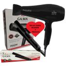 Kit com Secador 2100W e Prancha 210C Gama Eleganza Plus Cerâmica Original com NF e Garantia