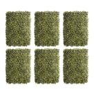 Kit Com Seis Placas de Grama Verde Artificial 60X40 Atacado Formosinha
