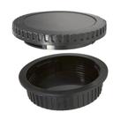 Kit com tampas de proteção (traseira da lente + corpo da câmera) para Canon EOS EF / EF-S