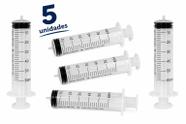 Kit com5 unidades Seringa 60mL Luer Slip Sem Agulha - Medix