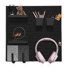 Kit combinado de organizador de parede Pegboard SHGJ&SOFT 60x60cm