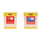 Kit combinado de pastas Casafoyer Extra Large Vermelho/Azul Claro Kit combinado de pastas Casafoyer Extra Large Vermelho/Azul Claro