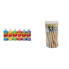 Kit combinado de tintas e pincéis de pintura laváveis Casafoyer
