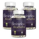 Kit Combo 03 UND Berinjela Com Alcachofra 180 Cápsulas Suplemento Alimentar Natunéctar