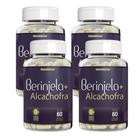 Kit Combo 04 UND Berinjela Com Alcachofra 240 Cápsulas Suplemento Alimentar Natunéctar