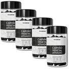 Kit Combo 04 UND Carvão Vegetal Ativado Puro Total 240 Caps Natunéctar