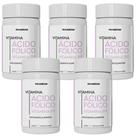 Kit Combo 05 UND Acido Fólico Vitamina Gestante 300 Cápsulas Natunéctar