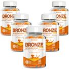Kit Combo 05 UND Bronze Skin Betacaroteno Urucum 300 Cápsulas Bronzeamento Uniforme da Pele Natunéctar