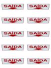 KIT COMBO 10 Placa d Sinalização saida seta para baixo 15x30