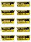 KIT COMBO 10 Placa de Sinalização PERIGO CERCA ELETRIFICADA