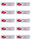 KIT COMBO 10 Placa de Sinalização quadro de força 10x20 cm ATACADO