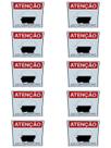 KIT COMBO 10 Placa Sinalização OBRIGATORIO CAPACETE SEGURANÇ