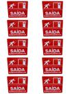 KIT COMBO 10 Placa Sinalização SAIDA DE EMERGENCIA ATACADO KIT COMBO 10 Placa Sinalização SAIDA DE EMERGENCIA ATACADO