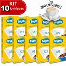 KIT COMBO 10 UND Filtro de Papel para Café N 103 Grande Caixa com 30 Unidades Brigitta