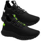 Kit Combo 2 Pares Tenis Unissex Esportivo Ultra Black Academia Corrida Caminhada Exercício Funcional
