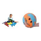 Kit Combo Casafoyer Sharkskool Marcadores de Piso e Bola de Boliche Infantil UltraFoam