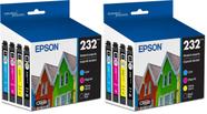 Kit Combo de Cartuchos de Tinta Epson 232 Preto e Colorido, 2 Unidades