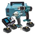 Kit combo dhp453+dtd156+dc18sd+bl1815n
