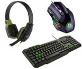 Kit Combo Gamer Teclado Mouse E Headset PC Computador Kit Combo Gamer Teclado Mouse E Headset PC Computador