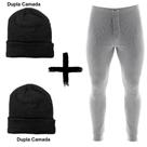 Kit Combo Inverno Ceroula Mash Minhocão Algodão + 2 Toucas