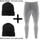 Kit Combo Inverno Ceroula Mash Minhocão Algodão + 2 Toucas