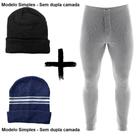 Kit Combo Inverno Ceroula Mash Minhocão Algodão + 2 Toucas