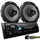 Kit Combo Som Pra Carro Automotivo Rádio Pioneer Aparelho Receiver MVH 145BR Bluetooth e Alto Falante Pioneer 6 Polegadas 100wrms TS 1760BR Kit Combo Som Pra Carro Automotivo Rádio Pioneer Aparelho Receiver MVH 145BR Bluetooth e Alto Falante Pioneer 6 Polegadas 100wrms TS 1760BR