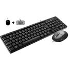 Kit Combo Teclado + Mouse c/ fio Português Brasil Escritório