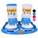 Kit Comedouro Automático Cachorro Bebedouro 2L Bandeja Truqys Cachorro Gato