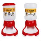 Kit Comedouro + Bebedouro Automático Mypetone - Vermelho
