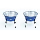 Kit Comedouro Bebedouro Cães Médio NF Pet 02 Unid. Pote Alumínio 2,5LT Comedor Leve Ração Água