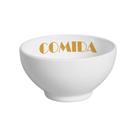 Kit Comedouro Branco/Dourado Suporte de Orelhas Grande
