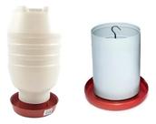 Kit Comedouro E Bebedouro Tubular Pet Solution 5l/5kg