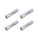 Kit Comedouro para Aves com 4 Peças 50cm, Aço Galvanizado - Metalfer